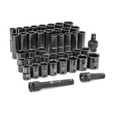 Gearwrench 89094 1/2in Drive 6 Point Standard/Deep SAE/Metric Impact Socket Set 44pc