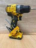 StealthMounts 4590 Magnetic Bit Holder for Dewalt XR & Flexvolt Tools - Yellow