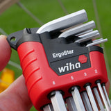 Wiha 66990 9 PIECE MAGICRING BALL END LONG ARM HEX L-KEY SET - METRIC