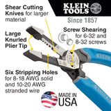KLEIN K12035  Klein-Kurve® Heavy-Duty Wire Stripper 8-20 AWG