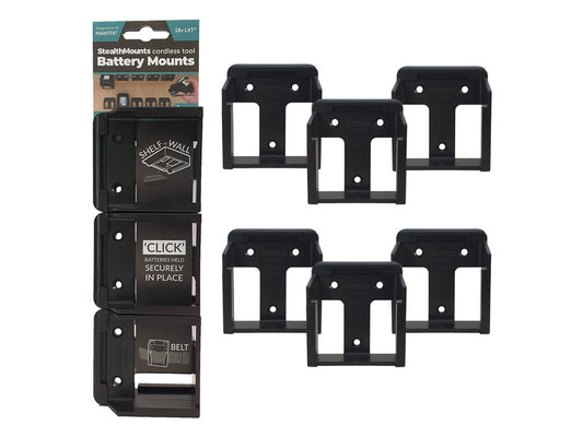StealthMounts Makita 18v LXT Battery Mounts - Black