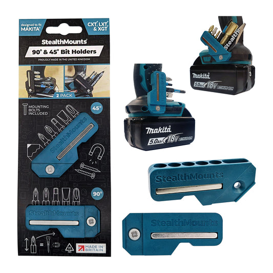 StealthMounts 4590 Magnetic Bit Holder for Makita CXT, LXT & XGT Tools - Blue