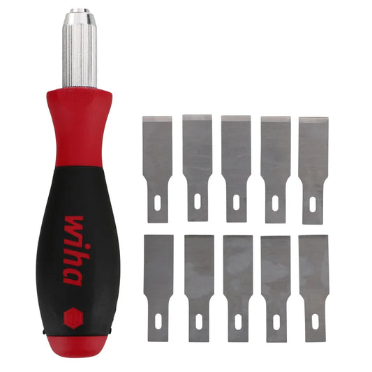 Wiha Tools 43090 11 Piece SoftFinish Universal Razor Edged Scraper Set