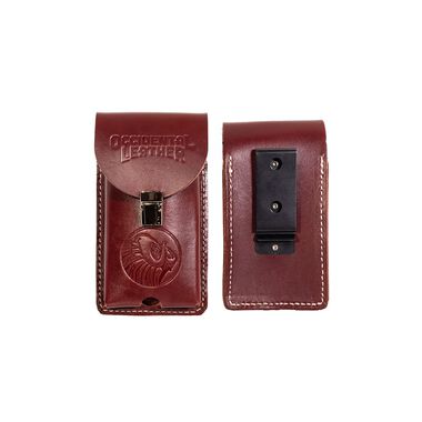 Occidental Leather 5330 Red Clip On XL Leather Phone Holster