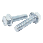 410 pcs Grade 5 Zinc Serrated Hex Flange Bolt & Flange Nut Assortment Kit!