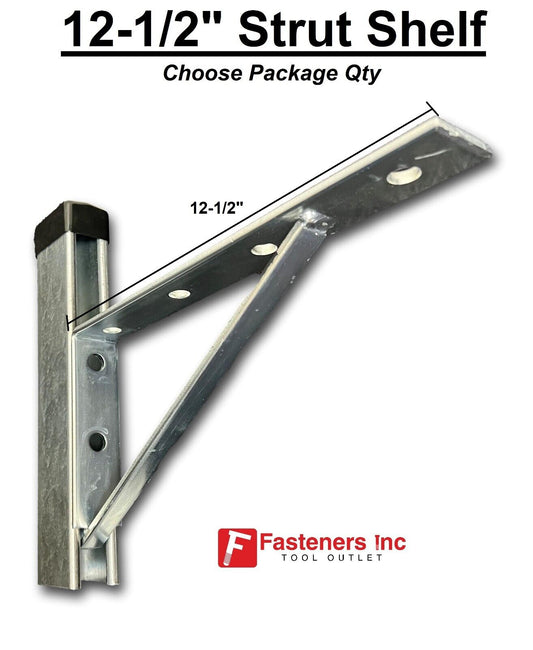 Shelf Bracket Brace 12-1/2" #478412 P1773 EG Channel for Unistrut B-Line Channel