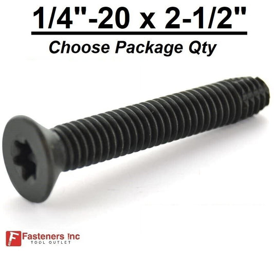1/4"-20 x 2-1/2" Torx Trailer Flooring Floorboard Screws Self Tapping Self Threading