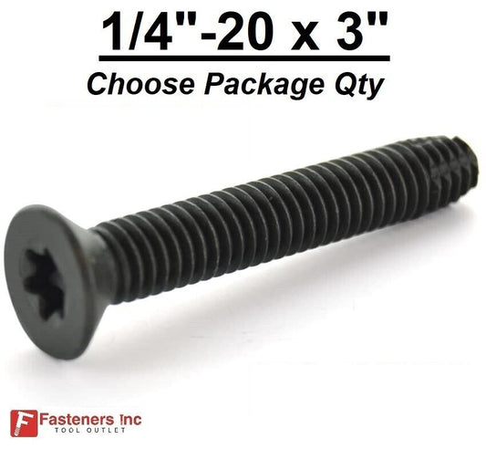 1/4"-20 x 3" Torx Trailer Flooring Floorboard Screws Self Tapping Self Threading