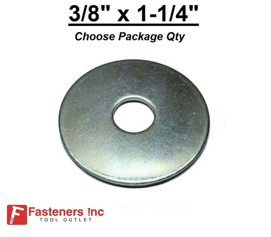 3/8" X 1-1/4" Zinc Plated Fender Washers