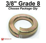 3/8" Standard Split Lock Washers Grade 8 Hardened Yellow Zinc