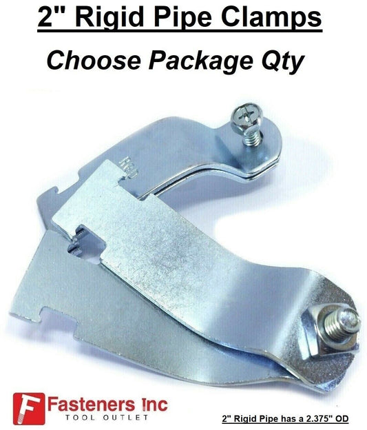2" Rigid Pipe Clamp for Unistrut Channel Electro Galvanized Zinc Strut P1117