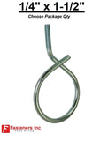 1/4"-20 x 1-1/2ƒ?� Bridle Ring Zinc Plated 1/4-20 Choose Package Quantity