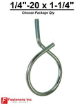 1/4"-20 x 1-1/4ƒ?� Bridle Ring Zinc Plated 1/4-20 Choose Package Quantity
