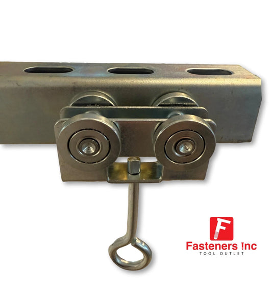 (Qty 1) 4-Wheel Trolley for All 1-5/8" Unistrut Style Strut Channel PT-2751