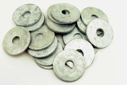 (20) Galvanized 3/4 x 3 Heavy Dock Washer 1/4" Thick - 3" Diameter HDG