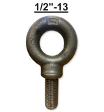 1/2"-13 x 1.50" Thread Lifting Eye Bolt Eyebolt Forged Black USA Domestic