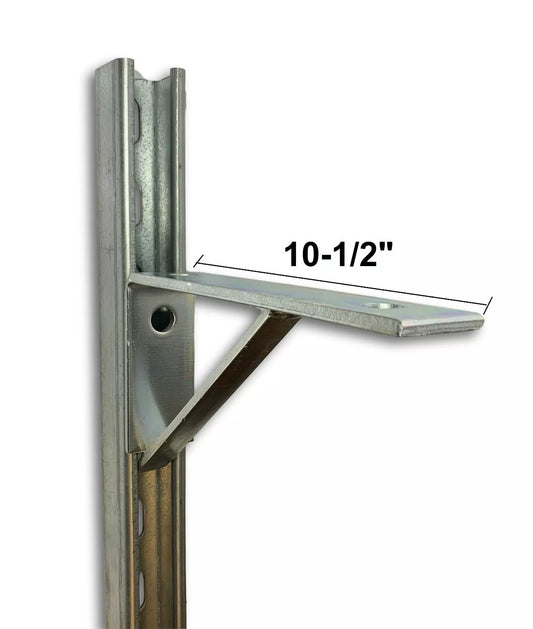 10-1/2" Shelf Bracket for Unistrut Channel Electro Galvanized Zinc #478410 P1771