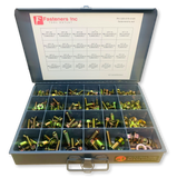 383 Piece Grade 8.8 Metric Flange Bolt & Flange Nut Assortment Kit Yellow Zinc