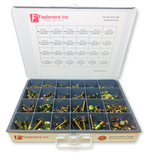 383 Piece Grade 8.8 Metric Flange Bolt & Flange Nut Assortment Kit Yellow Zinc