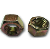 1"-8 Grade 8 Finish Hex Nuts Yellow Zinc Plated Hardened