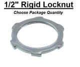 1/2" Rigid UL Steel Conduit Zinc Locknut LN-50 Choose Quantity