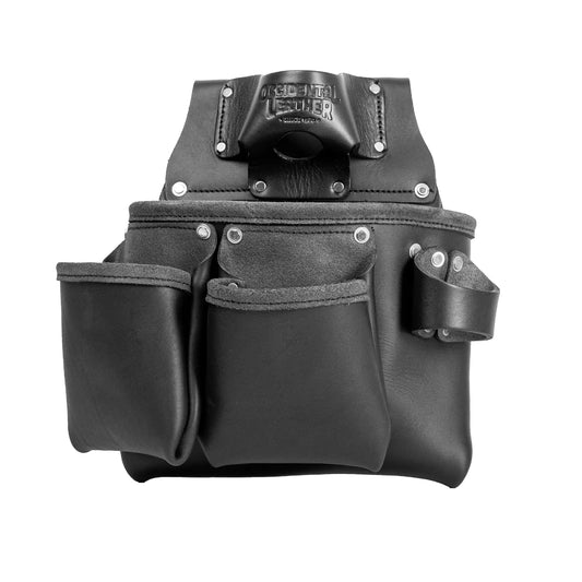 Occidental Leather UB5018DB 11-Pocket Right Hand Leather Ultra Black Tool Bag