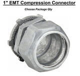1" EMT Conduit UL Compression Connector Die Cast Zinc CCN-100