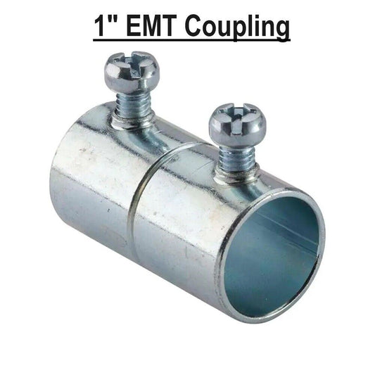 1" EMT Conduit UL Set Screw Coupling Coupler Zinc Steel Z-100S