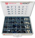 121 PCS! 1/4" Pneumatic Push to Connect Fittings Assortment Kit AIGNEP Italy