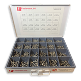 STAINLESS! 1466 Piece Hex Washer Head Tek Self Drilling Screw Assortment Kit