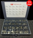 574 PCS Stainless Steel Button Socket Head Cap Screw Allen Bolt Assortment Kit