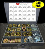 745 Pcs Grade 8 Extra Thick Flat Washer / Thick Fender Washer Assortment