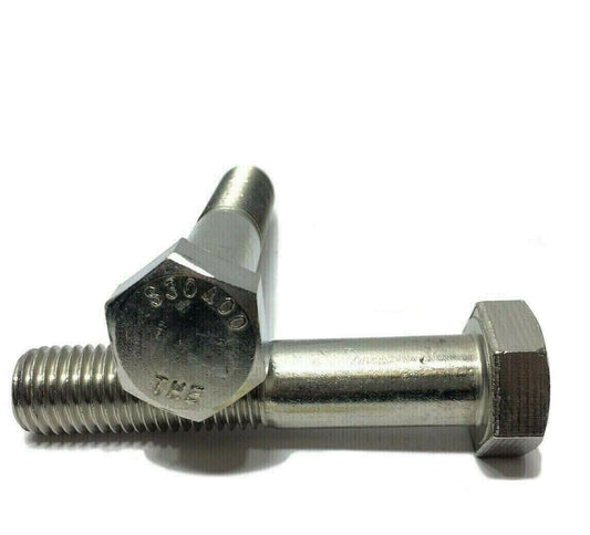1"-8 x 3-1/4" Stainless Steel Hex Cap Screw / Bolt 18-8 / 304 Partial Thread