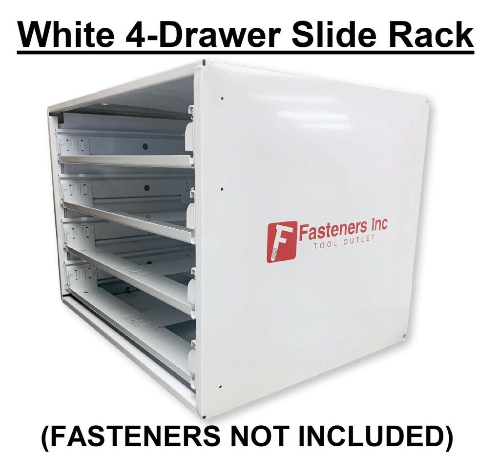 4 Drawer Slide Rack for For Fastener Assortment Kits or Empty Bins ...