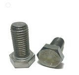 1"-8 x 1-1/2" Stainless Steel Hex Cap Screw / Bolt 18-8 / 304 Full Thread