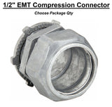 1/2" EMT Conduit UL Compression Connector Die Cast Zinc CCN-050