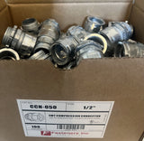 1/2" EMT Conduit UL Compression Connector Die Cast Zinc CCN-050