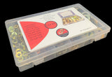 425 Piece Grade 8 SAE Extra Thick Heavy Duty Flat Washer Assortment Kit 6 Sizes