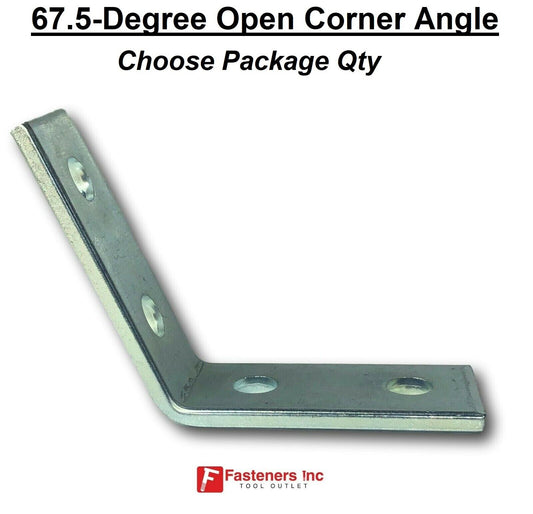 4-Hole 67.5?Ã¸ Degree Open Corner Angle for Unistrut Channel P2268 Zinc / EG 67