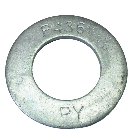 Flat Washers F436 SAE Structural Hot Dipped Galvanized A325 (ALL SIZES)