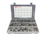 Stainless Steel Serrated Flange Bolt and Flange Nut Assortment 286 PCS