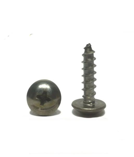 (Qty 1000) #8 x 1" Truss Head Phillips Sheet Metal Screws Stainless Steel