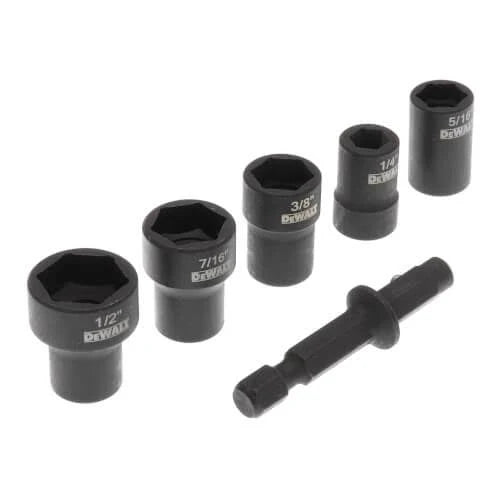 DEWALT DWADND-5 Nut Driver Set Detachable 5-Piece