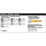 DeWalt DWAF25SETRA MAXFIT ULTRA Steel Drill and Driving Bit Set with Right Angle Attachment (25-Piece)