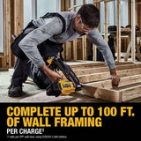 DeWalt DCN930P1 20V MAX Brushless Cordless 30 Degree Paper Tape Framing Nailer Kit