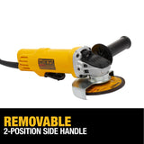 DEWALT, DWE4012, Angle Grinder, 4-1/2 in; 7.5 A, 12,000 rpm, Paddle Switch