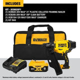 DEWALT DCN920P1 20V MAX* Brushless Cordless 21Â° Plastic Framing Nailer Kit