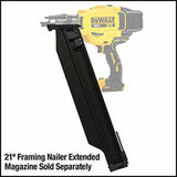 DEWALT DCN920P1 20V MAX* Brushless Cordless 21Â° Plastic Framing Nailer Kit