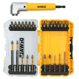 DeWalt DWAF25SETRA MAXFIT ULTRA Steel Drill and Driving Bit Set with Right Angle Attachment (25-Piece)