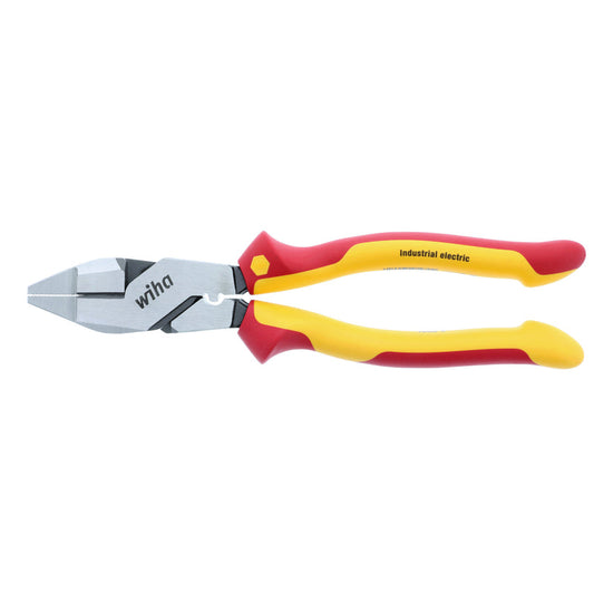 Wiha 32948 Insulated 9.5 Inch Linemans Pliers with Crimpers